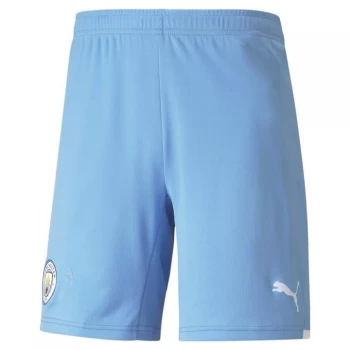 Image of Puma Manchester City Away Shorts 2021 2022 - Blue/White