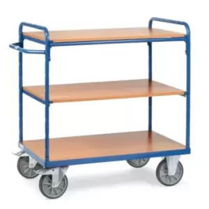 Image of Slingsby Melamine Shelved Trolley 1100MM High With 3 x 600MM Deep Shelves