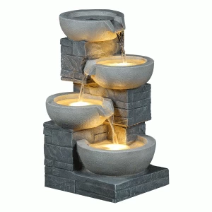 Image of Charles Bentley 4-Tier Brick and Bowl Water Features