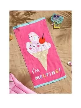 Image of Catherine Lansfield I'M Melting Beach Towel