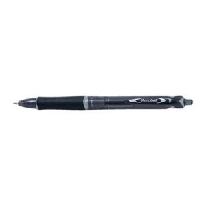 Image of Pilot Acroball Grip Begreen Medium Line 1.0mm Tip Width Retractable Ballpoint Pen Black Pack of 10 Pens