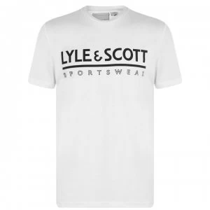 Image of Lyle and Scott Sport Harridge Sport T Shirt - White 626