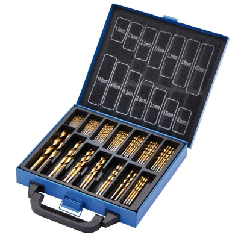 Image of Draper 99 Piece HSS TiN Drill Bit Set in Carry Case DBTS4