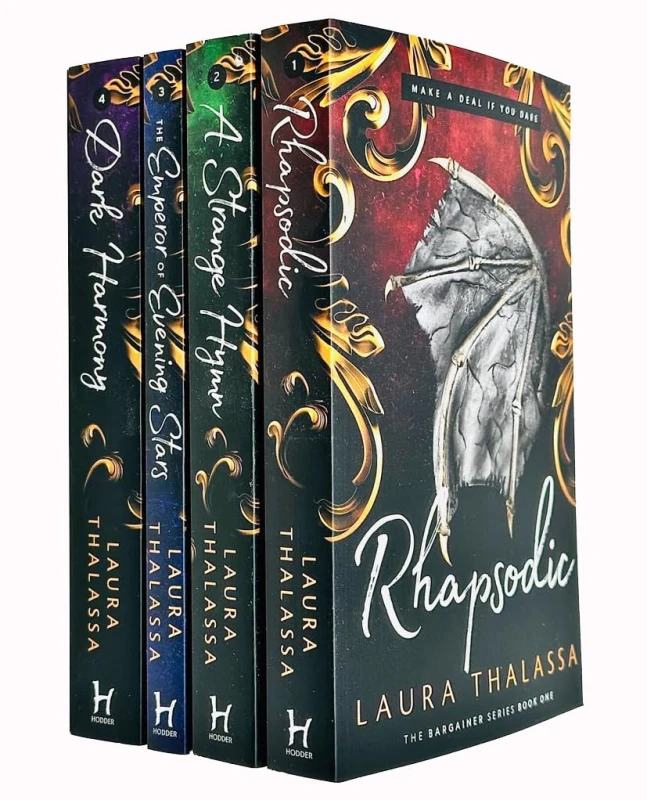 Image of The Bargainer Series 4 Books Collection Set by Laura Thalassa (Rhapsodic, A Strange Hymn) Laura Thalassa Books
