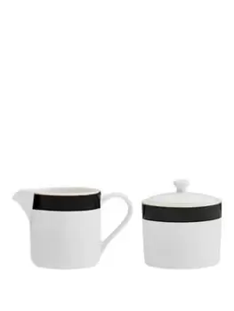 Image of Mikasa Mk Luxe Deco Sugar Pot And Creamer Set