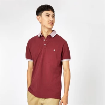 Image of Jack Wills Eaton Tipped Polo - Red
