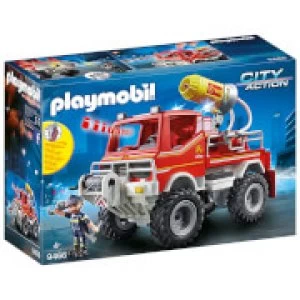 Image of Playmobil City Action Fire Truck with Cable Winch and Foam Cannon (9466)