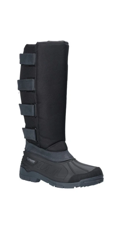 Image of Cotswold 'Kemble Short' Wellington Boots Black male