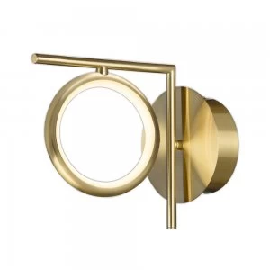 Image of Wall Lamp, 8W LED, 3000K, 600lm, IP20, Satin Gold