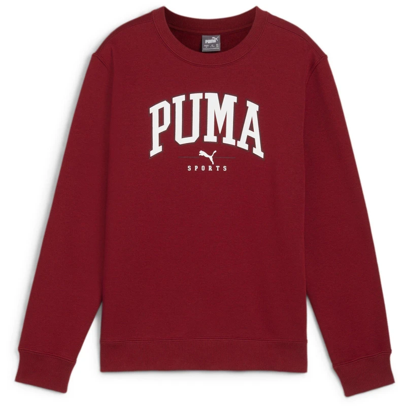 Image of Puma Squad Crew Fl B Sweatshirt Unisex Kids - Red Red 7 - 8 Years