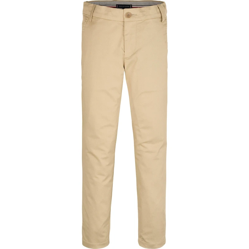 Image of Tommy Hilfiger Kids Adaptable Waistband Durable Chinos Gentle Gold AB9 male 14Y