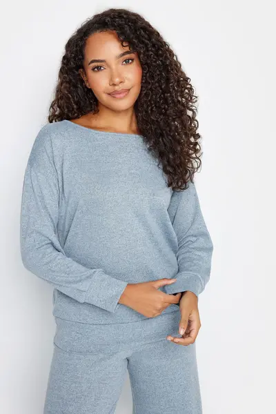 Image of M&Co Loungewear Top Pale Blue