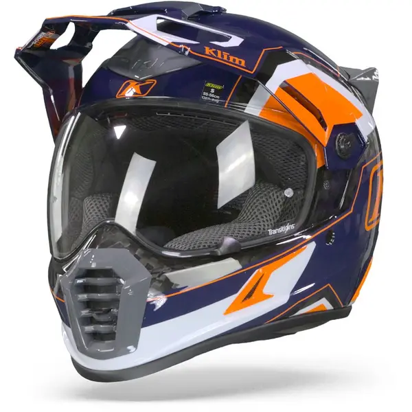 Image of Klim Krios Pro Rally Striking Orange Adventure Helmet Size 3XL