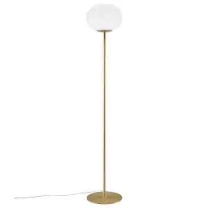 Image of Alton Globe Floor Lamp Brass, E27