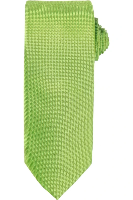 Image of Premier Premier Micro Waffle Tie in Lime Lime One Size Unisex 5063425960026
