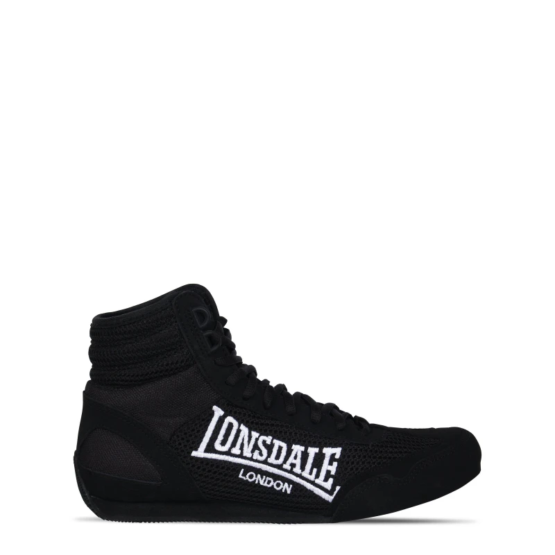 Image of Lonsdale Contender Junior Boxing Boots Black/White male 6 (39)