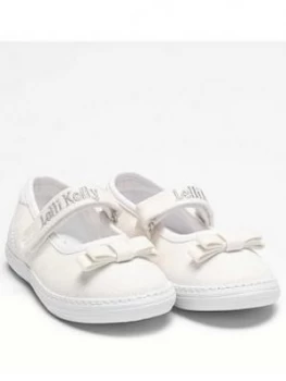 Image of Lelli Kelly Girls New Sprint - White/Glitter, White Glitter, Size 9 Younger