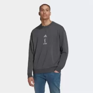 Image of adidas Fifa World Cup Qatar 2022 Official Emblem Sweatshirt in Grey