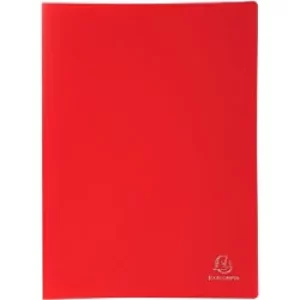 Image of Exacompta Display Book 8565E A4 Red 60 Pockets Pack of 8