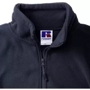 Image of Russell Mens Full Zip Outdoor Fleece Jacket (S) (French Navy)