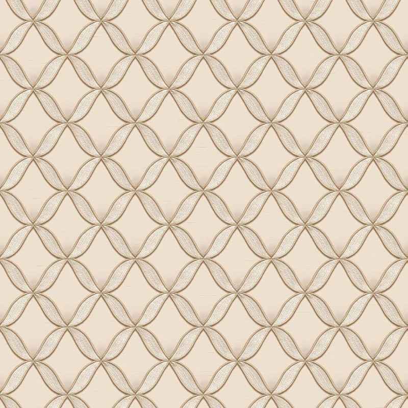 Image of Design ID DID Geometric Cream Wallpaper Wallpaper One Size Cream 41870269000