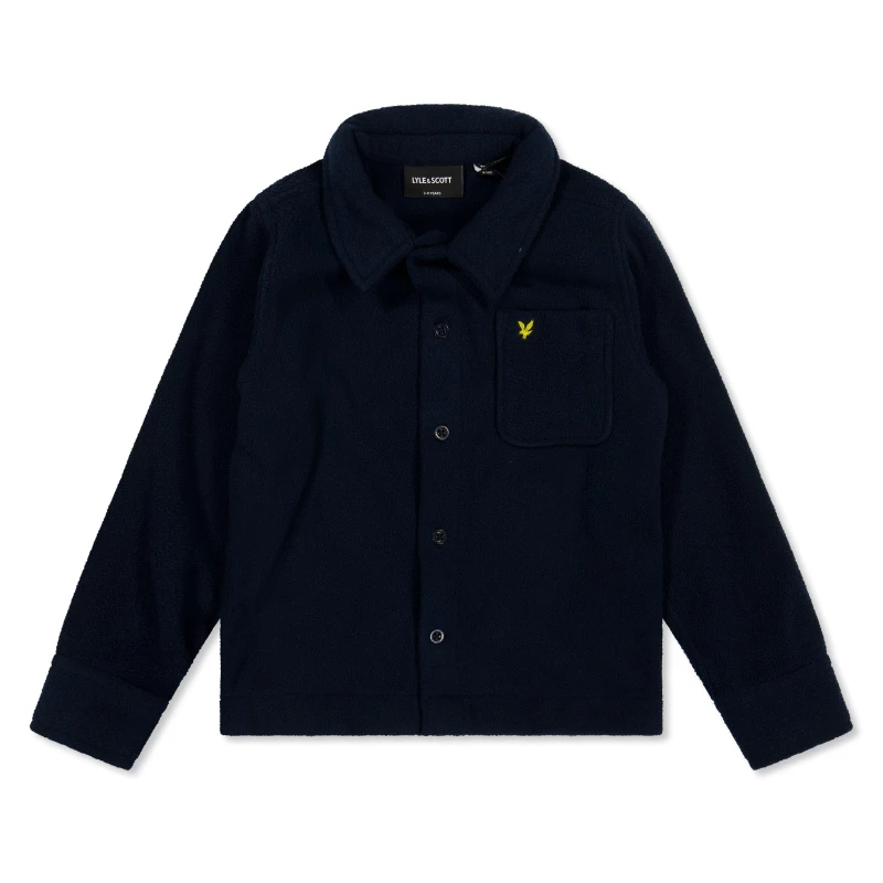 Image of Lyle and Scott Kids Polar Overshirt Dark Navy male 3-4 Yrs