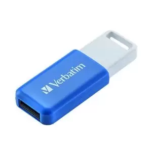 Image of Verbatim Databar USB Drive USB 2.0 64GB Blue 49455 VM49455