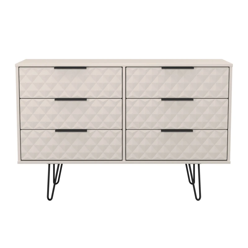Image of Harlequin 6 Drawer Midi Chest in Kashmir Matt - Ready Assembled - Lewis's Home TJ Hughes 5056812209877