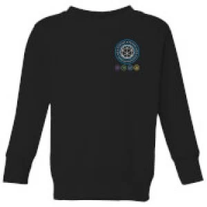 Image of Crystal Maze Crystal Pocket Kids Sweatshirt - Black - 7-8 Years