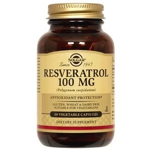Image of Solgar Resveratrol 100mg Vegetable Capsules 60 Vcaps