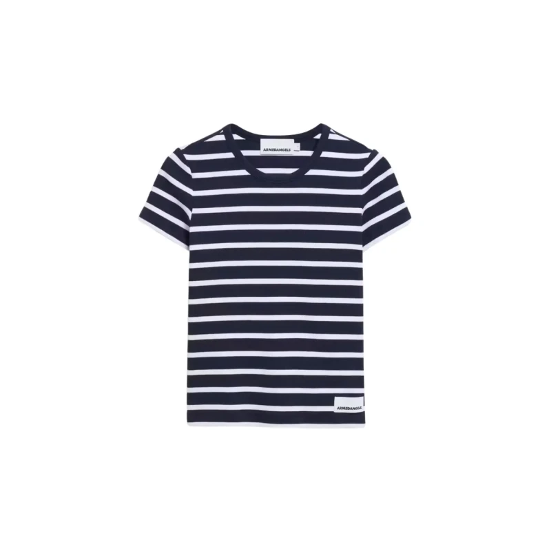 Image of ARMEDANGELS Womens striped T-Shirt ARMEDANGELS Kardaa Noir Female S