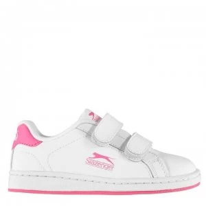 Image of Slazenger Ash Vel Childrens Trainers - White/Cerise