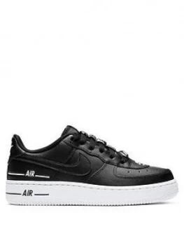 Image of Nike Air Force 1 LV8 3 Junior Trainers - Black/White, Size 4