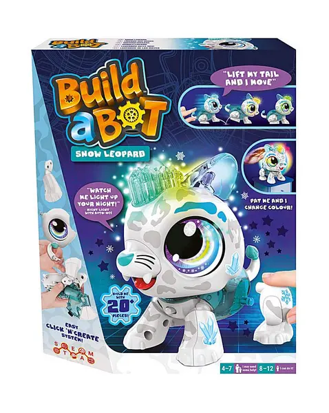 Image of Build-a-Bot Build a Bot Snow Leopard LE95001