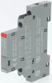 Image of ABB Auxiliary Contact - 2NC, 2 Contact, Side Mount, 2 A dc, 6 A ac