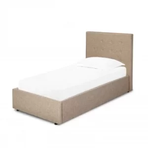 Image of LPD Limited Luca Beige Single Bed WOOD, FABRIC