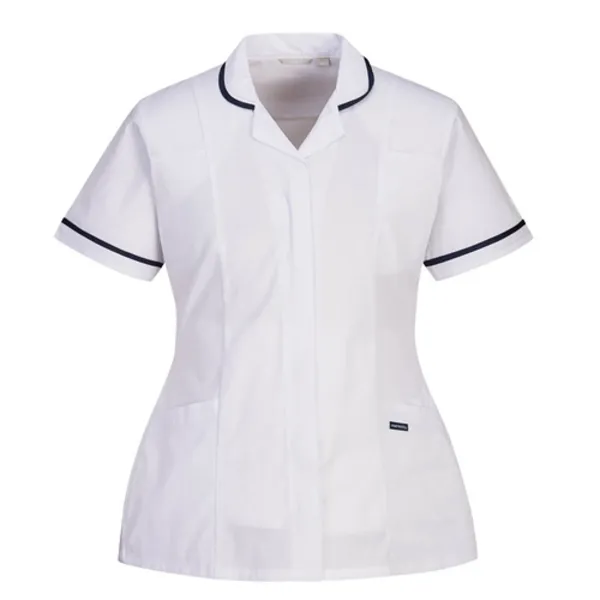 Image of Portwest Womens Stretch Classic Healthcare Tunic LW17WHRL Colour: White