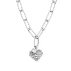 Image of ChloBo Silver Link Chain Faith & Love Necklace