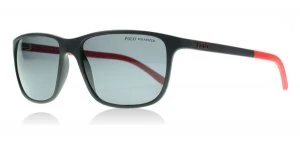 Image of Polo Ralph Lauren PH4092 Sunglasses Matte Black 550481 Polariserade 58mm