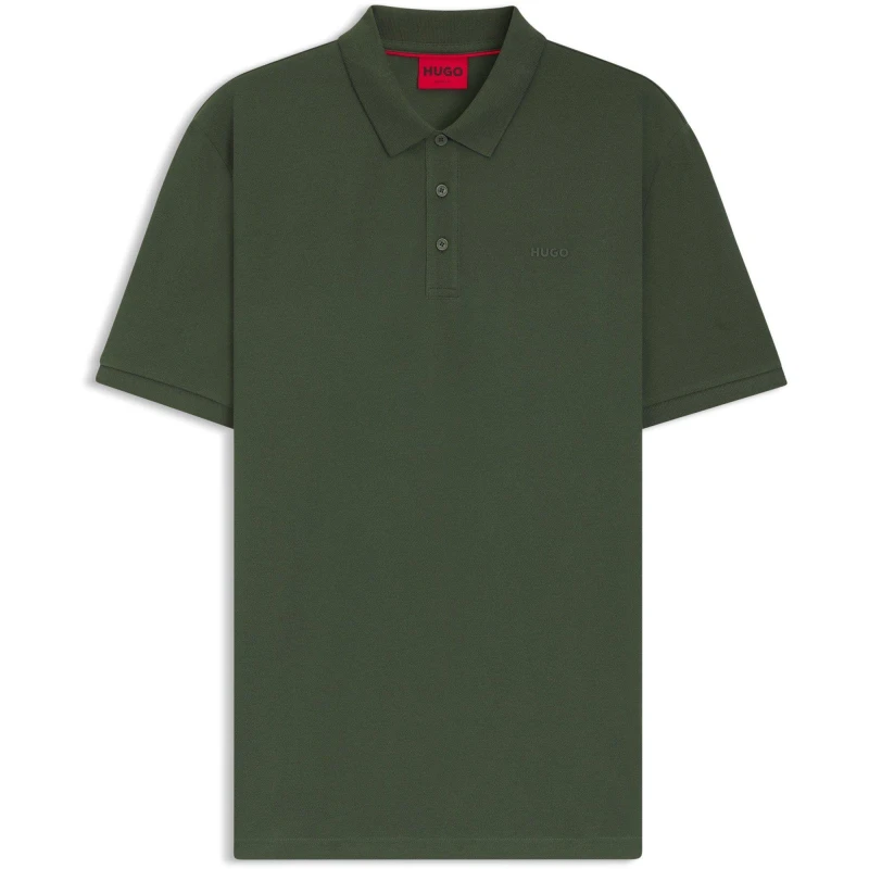 Image of Hugo Donos Polo Shirt Mens Dark Green male X Small