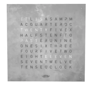 Image of QLOCKTWO Classic Creators Edition Platinum Black 45cm