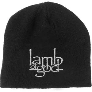 Image of Lamb Of God - Logo Mens Beanie Hat - Black