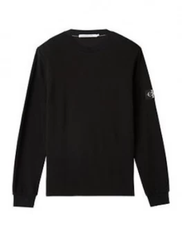 Image of Calvin Klein Jeans Calvin Klein Jeans Waffle Long Sleeve T-Shirt