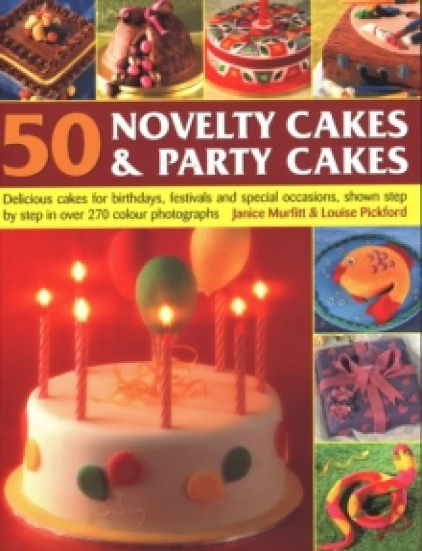 Image of 50 Novelty Cakes Party Cakes by Janice Paperback
