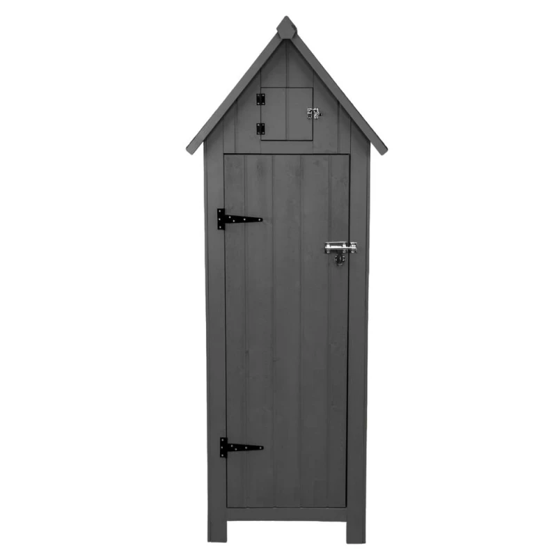 Image of Monster Shop Wooden Garden Shed - Grey 213667