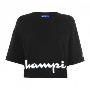 Image of Champion Large Logo Crop T Shirt - NBK KK001
