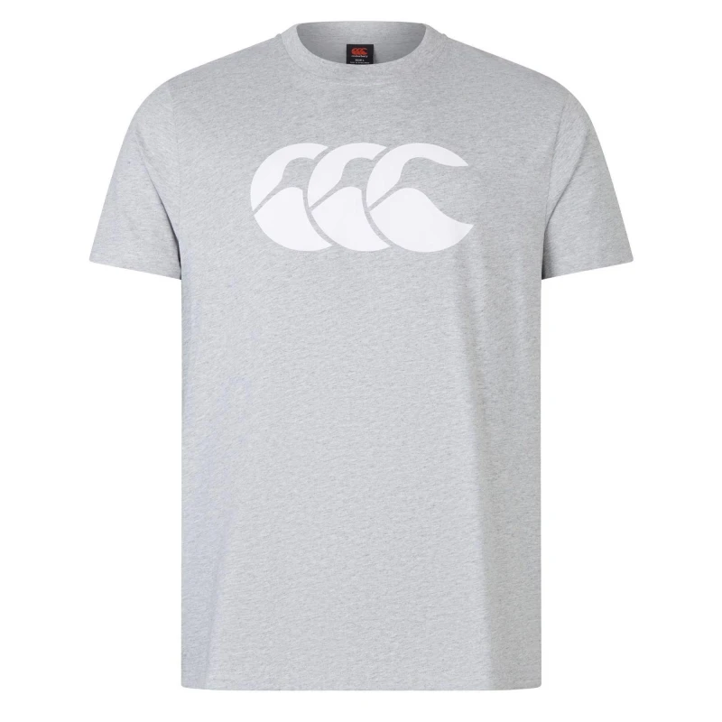 Image of Canterbury Canterbury Men Logo T-Shirt in Grey Size: Small Grey S Male 5063652539187