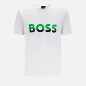 Image of BOSS Green Mens Logo 1 T-Shirt - White - S