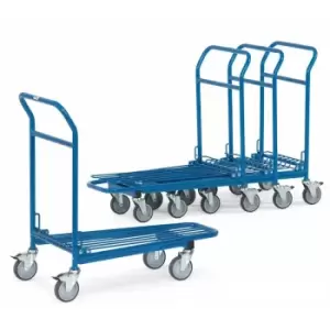 Image of Nesting Warehouse Trolley With Double Platform - 300kg Capacity
