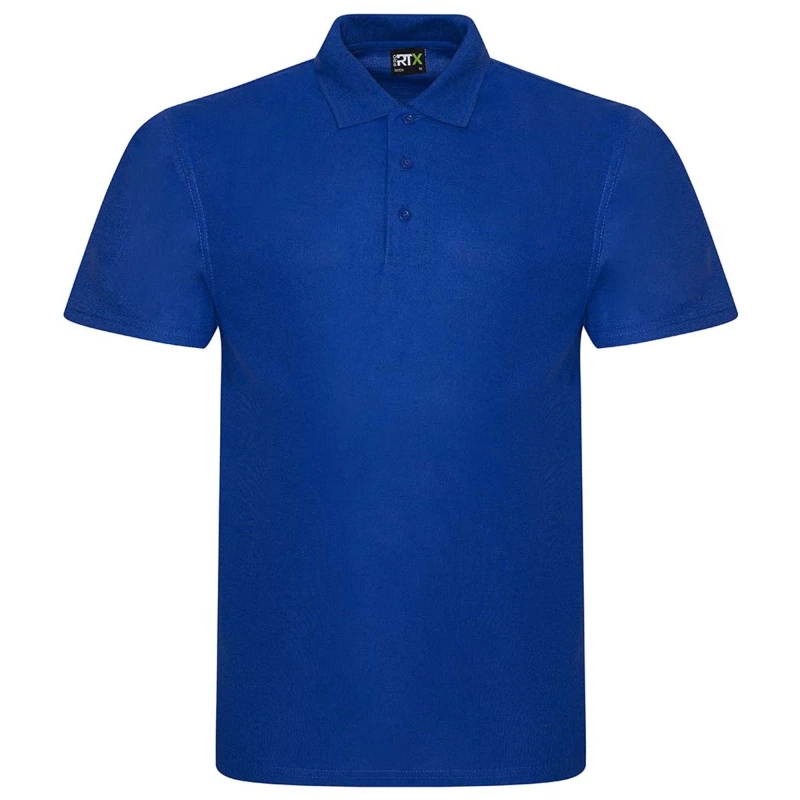 Image of PRORTX PRORTX Men Pro Polyester Polo Shirt in Royal Size: Small Royal S Male 5057819557633